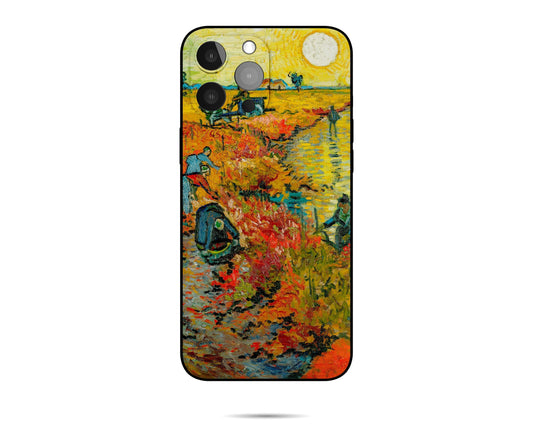 Vincent Van Gogh Red Vineyard At Arles Apple Phone Case, Iphone 11 Pro Max, Iphone Xr Case, Iphone 8 Plus Case Art, Designer Iphone Case