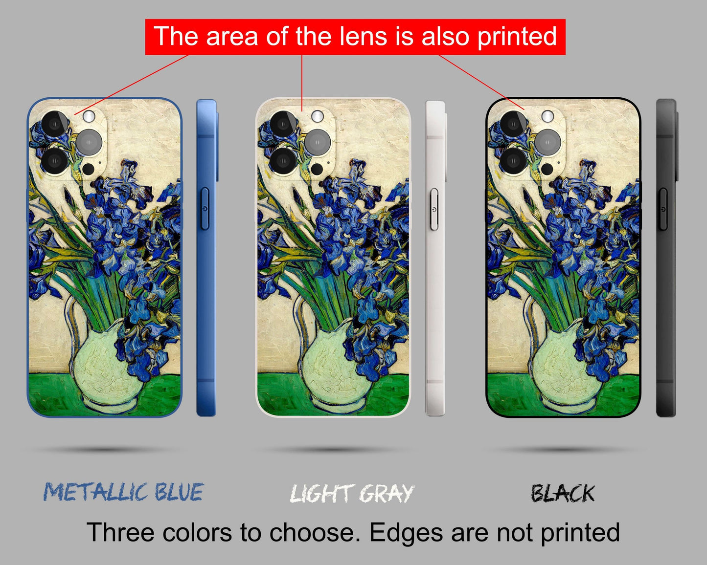 Vincent Van Gogh Irises Iphone Cover, Iphone 13, Iphone X Case, Iphone 8 Plus Case Art, Vivid Colors, Aesthetic Phone Case, Protective Case