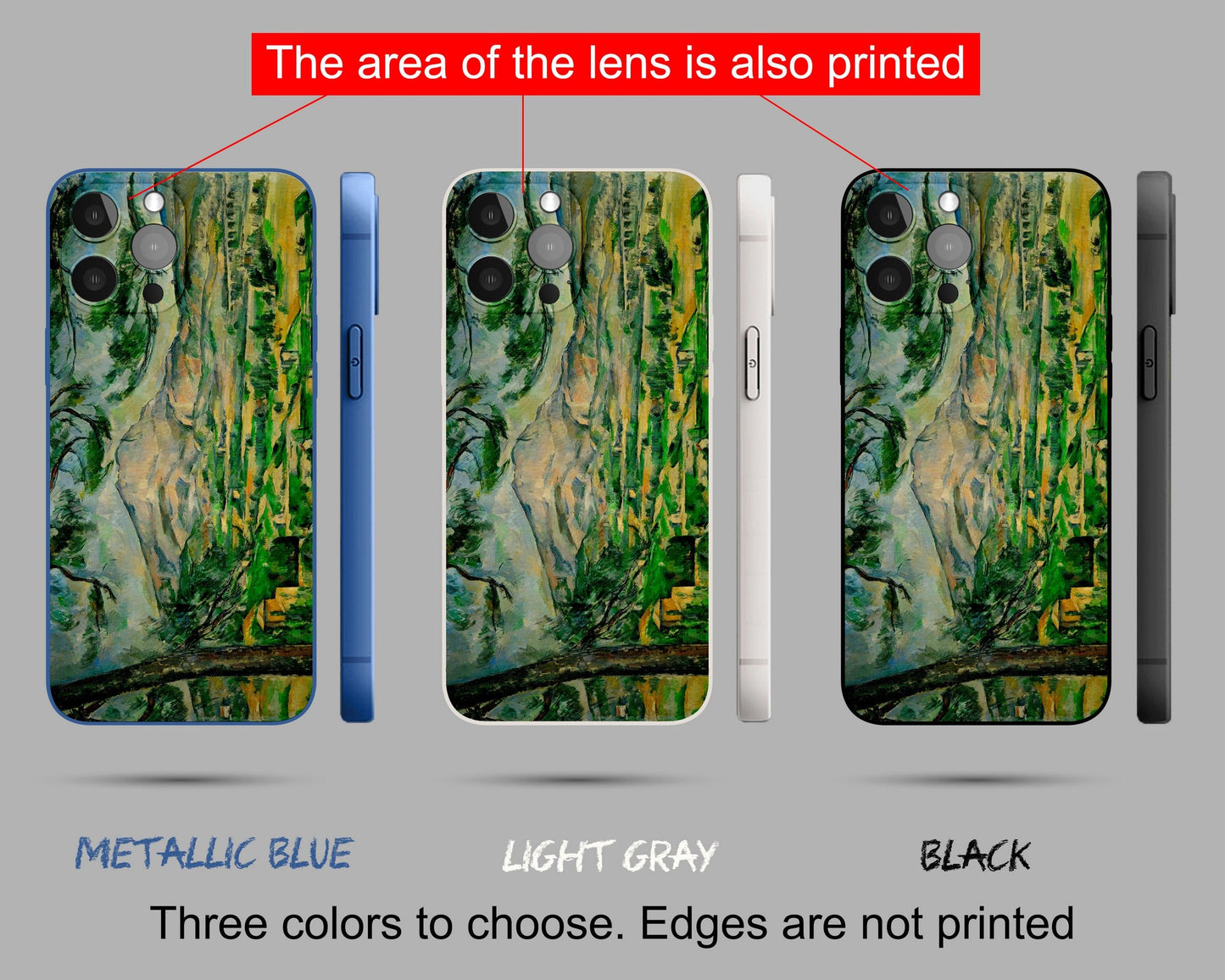 Iphone 14 Case Of Paul Cézanne Famous Landscape Painting, Iphone Cover, Iphone 12 Case, Iphone X, Post-Impressionist, Aesthetic Iphone