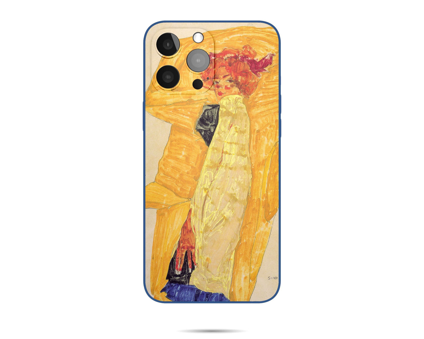 Iphone 14 Pro Max Case Of Egon Schiele Famous Painting, Iphone 12 Mini Case, Iphone Xs, Designer Iphone 8 Plus Case, Iphone Case Silicone
