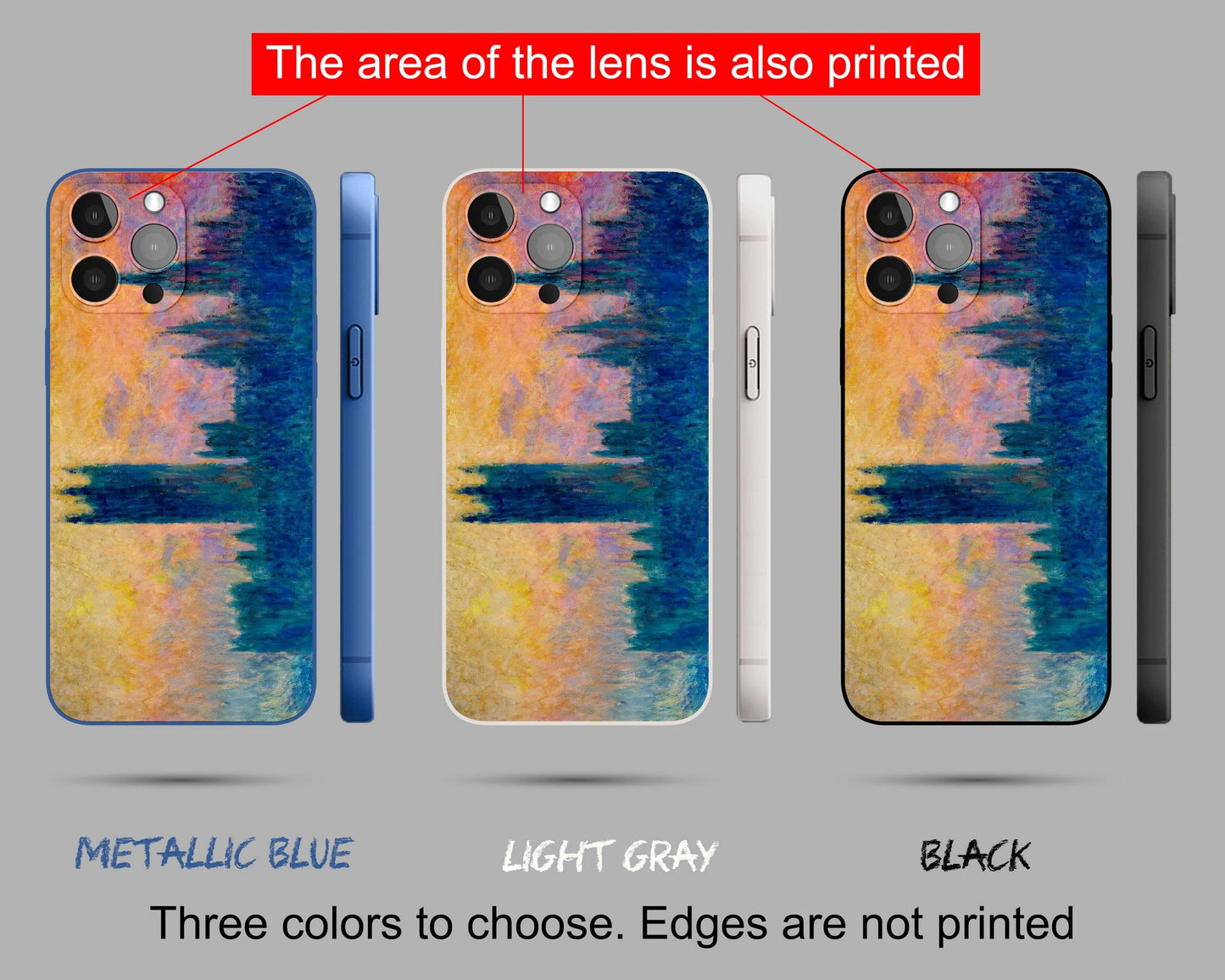 Claude Monet Painting Houses Of Parliament Sunset Iphone Cover, Iphone 14 Mini Case, Iphone 7 Plus, Iphone 8 Plus Case, Iphone Case Silicone