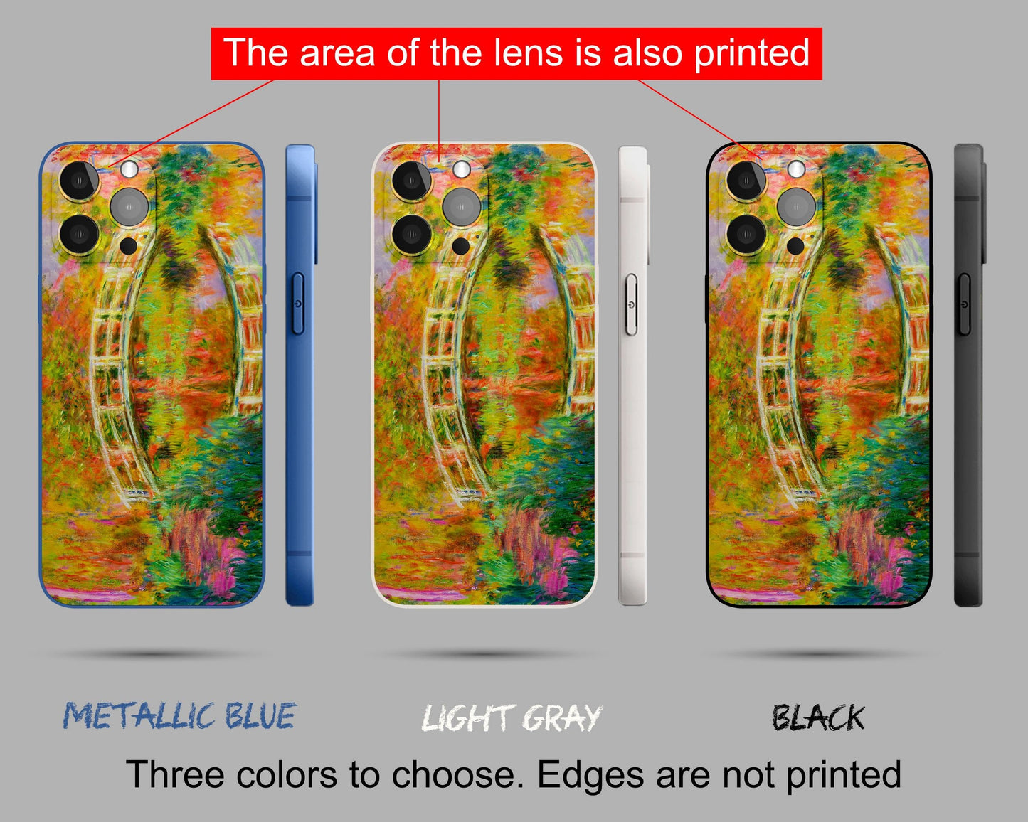 Claude Monet Art Japanese Bridge Giverny Iphone Cover, Iphone Xr, Designer Iphone 8 Plus Case, Iphone Case Protective, Iphone Case Matte