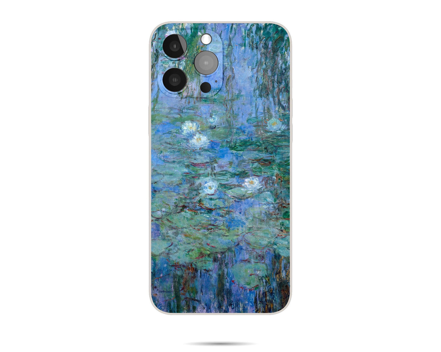 Claude Monet Water-Lilies Iphone Case, Iphone 13 Case, Iphone Xr, Iphone 8 Plus Case Art, Aesthetic Phone Case, Gift For Her, Silicone Case