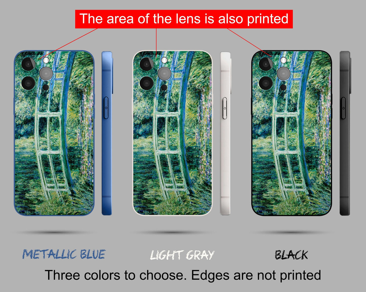 Claude Monet Water-Lily Pond With Japanese Bridge Iphone Case, Iphone 14 Pro Case, Iphone Xmax, Iphone 8 Plus Case Art, Aesthetic Phone Case