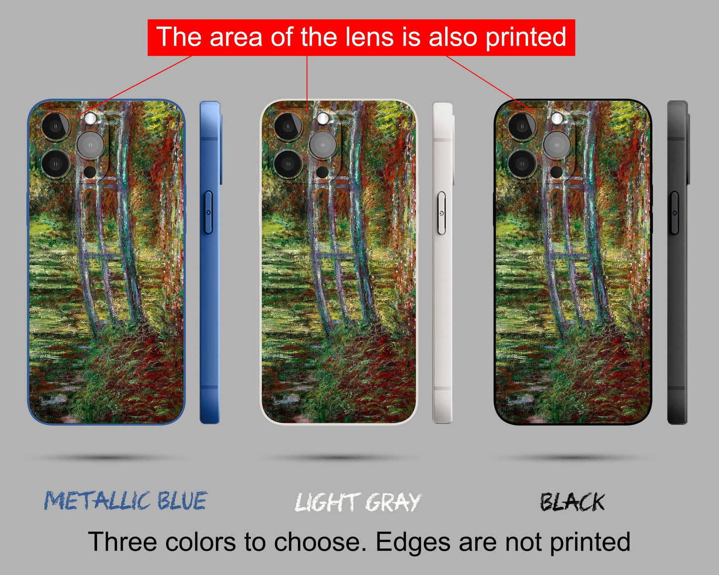 Claude Monet The Water-Lily Pond Iphone Cover, 11 Pro Case, Iphone 7, Iphone 8 Plus Case Art, Iphone Protective Case, Iphone Case Silicone