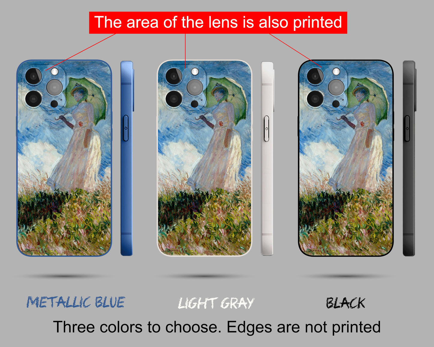 Claude Monet Woman With A Parasol Iphone Case, Iphone 11, Iphone Cases, Iphone 8 Plus Case Art, Protective Case, Silicone Case