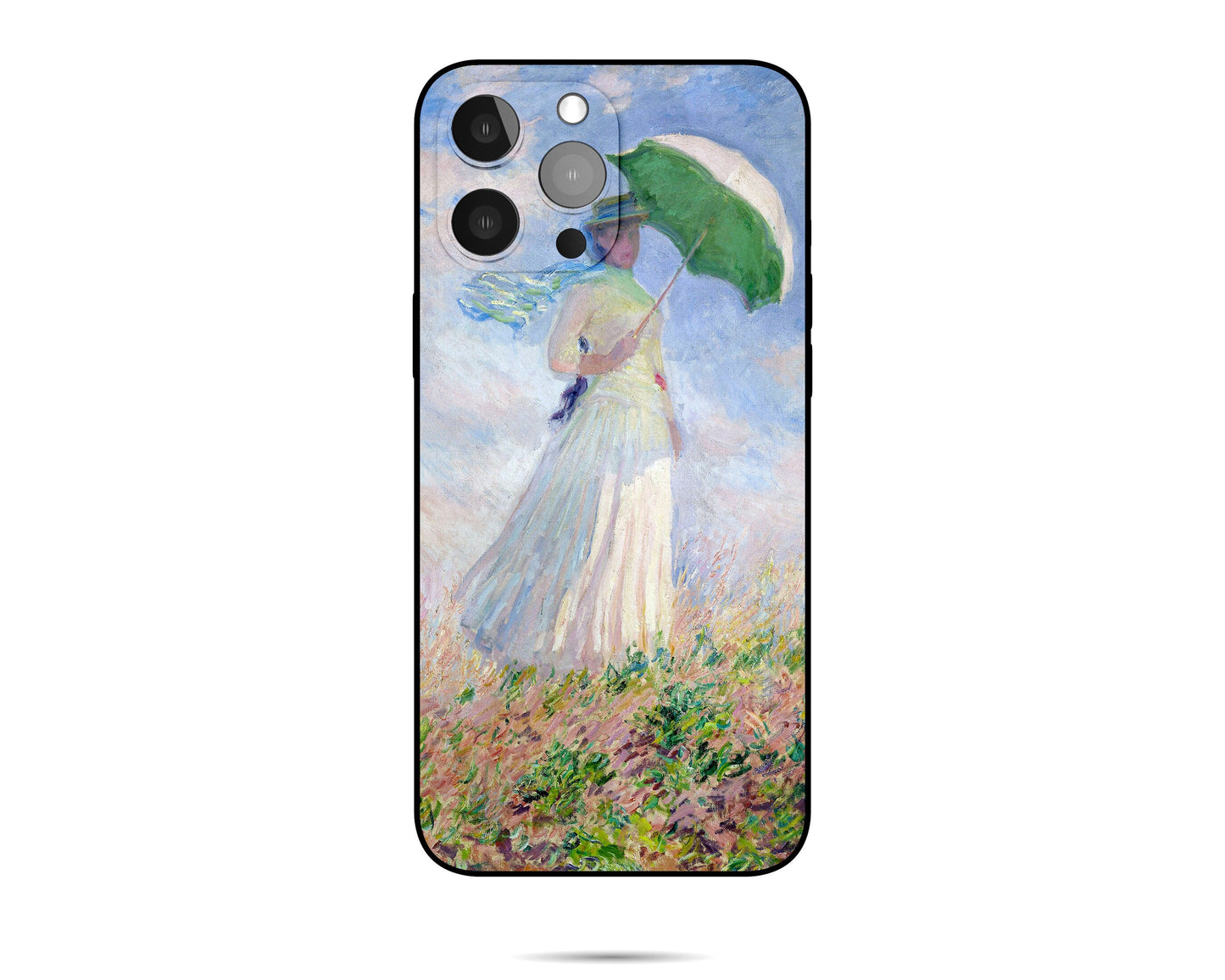 Claude Monet Woman With A Parasol, Facing Right Iphone Cover, Iphone 8 Case, Iphone 8 Plus Case Art, Protective Case, Silicone Case