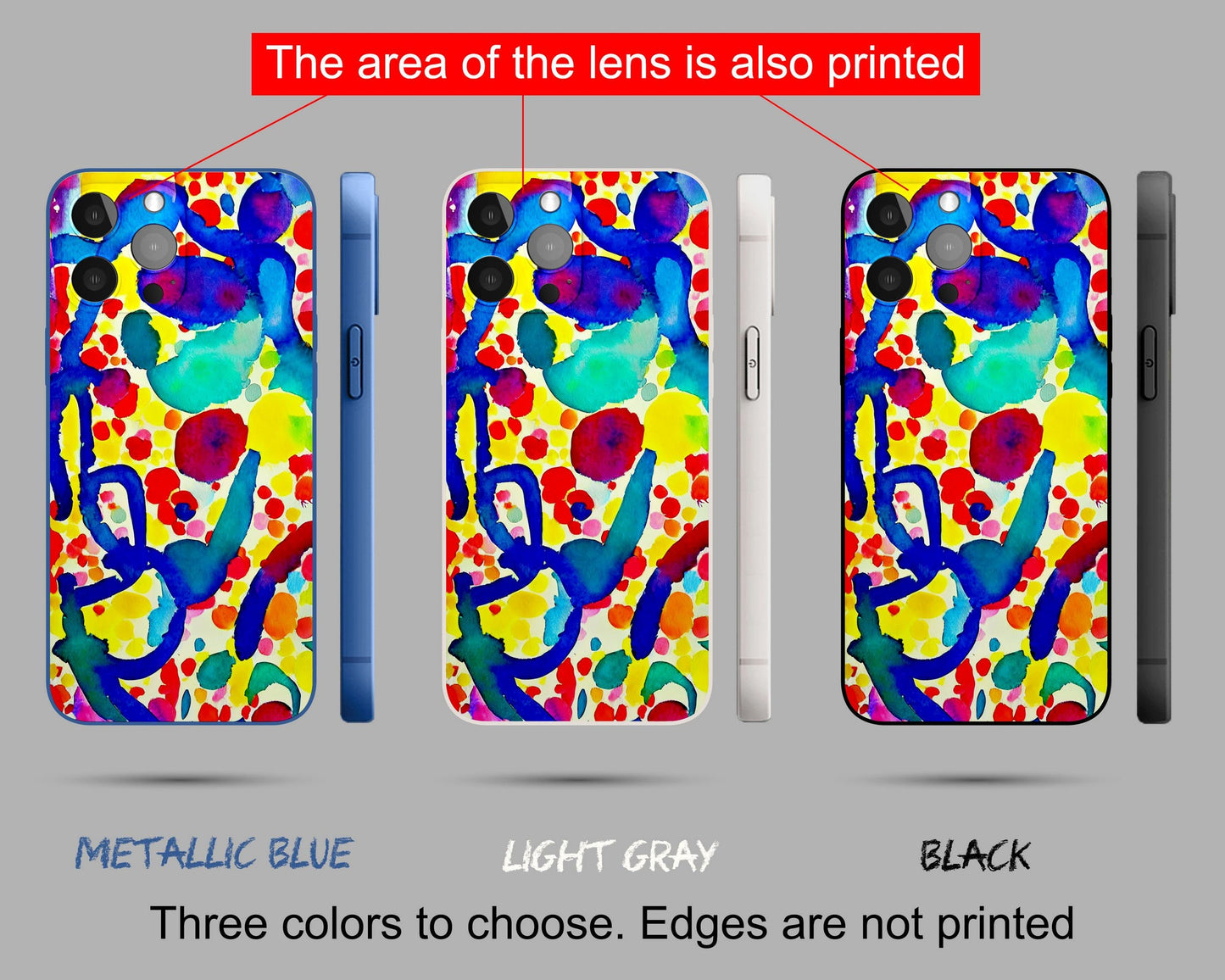 George Miller Original Art Abstract Watercolor Iphone Cover, Iphone Xr, Iphone 8 Plus Case Art, Iphone Protective Case, Silicone Case