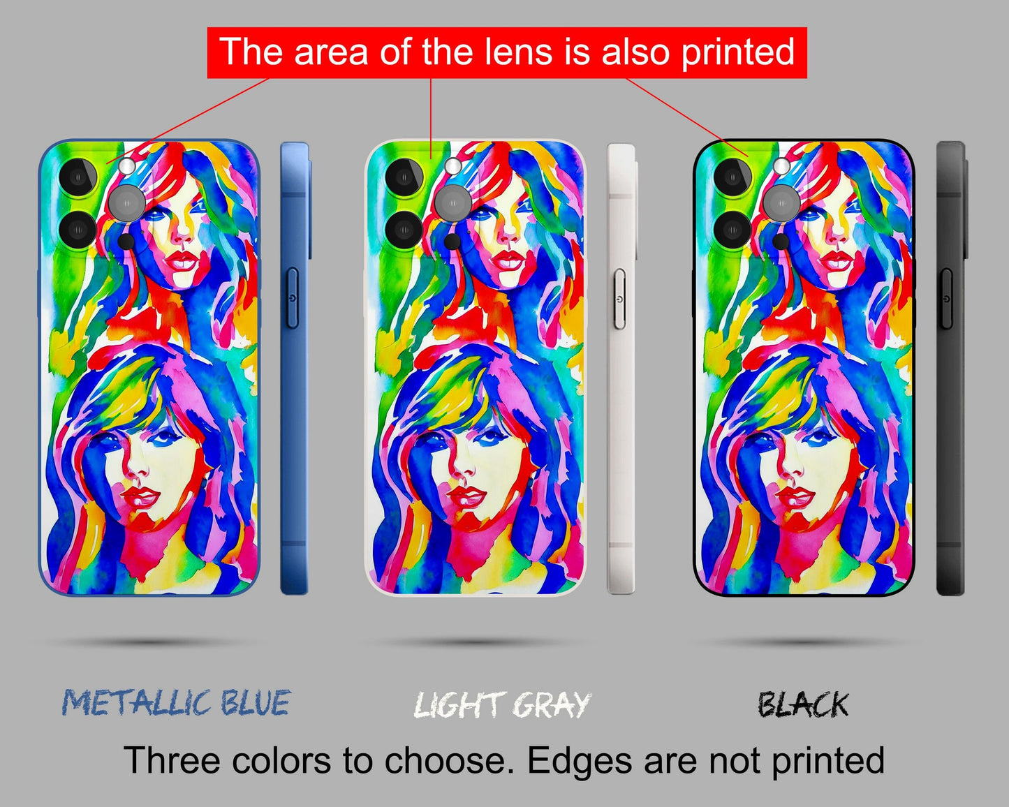 George Miller Original Watercolor Art Taylor Swift Iphone Case, Iphone 8 Plus, Iphone Xs Max, Iphone 8 Plus Case Art, Iphone Case Silicone