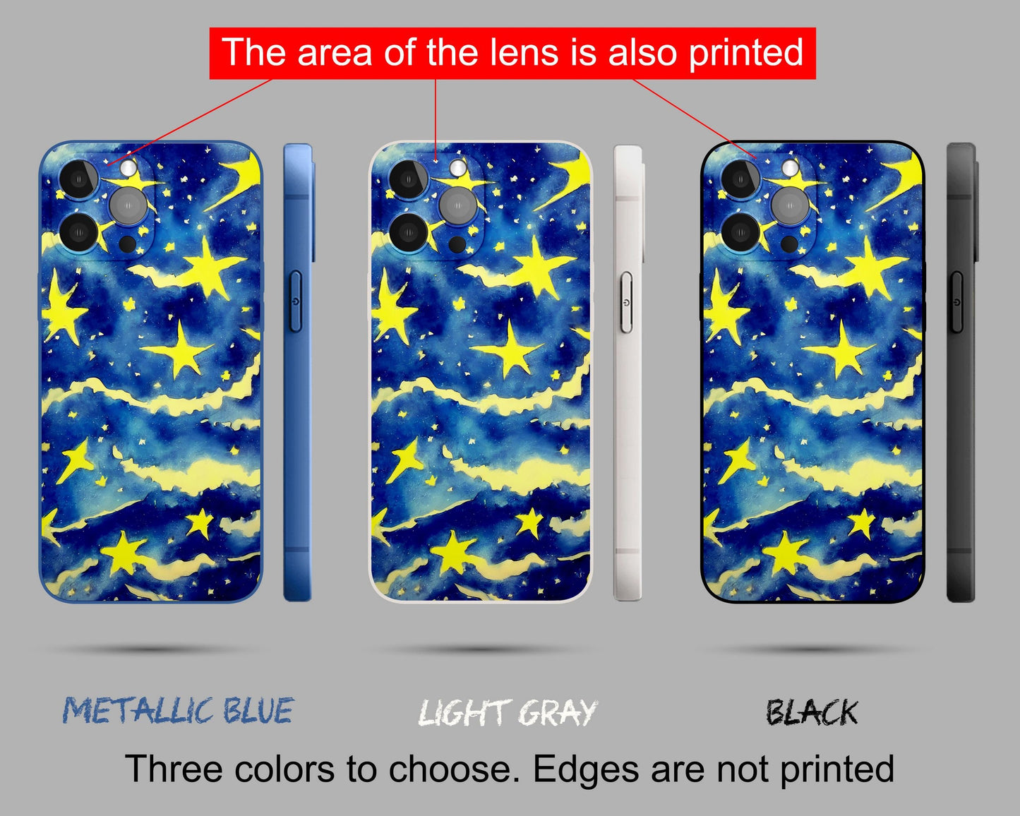 George Miller Original Watercolor Starry Night Iphone Cover, Iphone 14 Pro Case, Iphone Xmax, Iphone 8 Plus Case, Aesthetic Phone Case