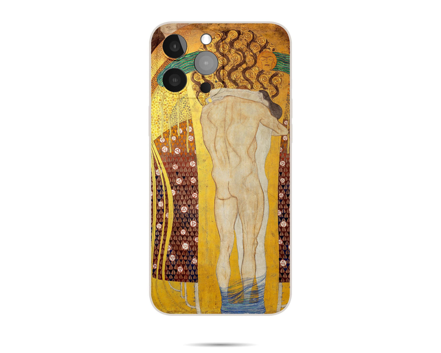 Iphone Case Of Gustav Klimt Painting Beethoven Frieze-Paradise Choir, Iphone 12 Mini, Aesthetic Iphone, Birthday Gift, Iphone Case Matte