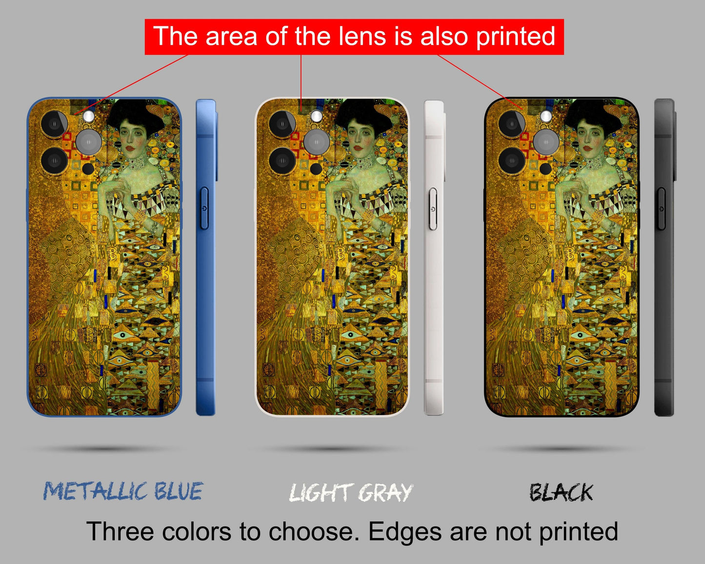 Iphone 14 Pro Case Of Gustav Klimt Painting Portrait Of Adele Bloch-Bauer I Iphone Case, Iphone 14 Pro Max Case, Iphone X Case, Art Nouveau