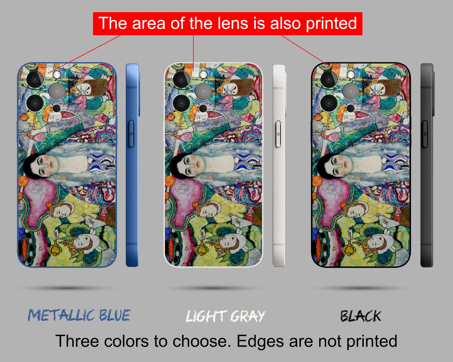 Gustav Klimt Painting Portrait Of Friedericke Maria Beer Iphone Case, Iphone 13 Pro Max, Aesthetic Phone Case, Gift For Her, Silicone