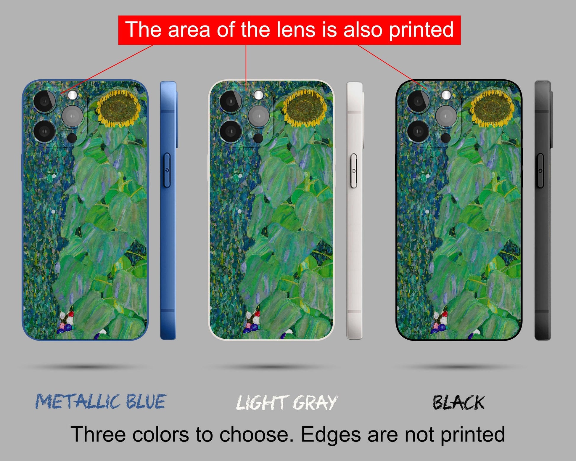iPhone 14 Pro Case Of Gustav Klimt Painting Sunflower, Iphone 11 Pro Max, Designer Iphone Case, Iphone Case Protective, Iphone Case Matte
