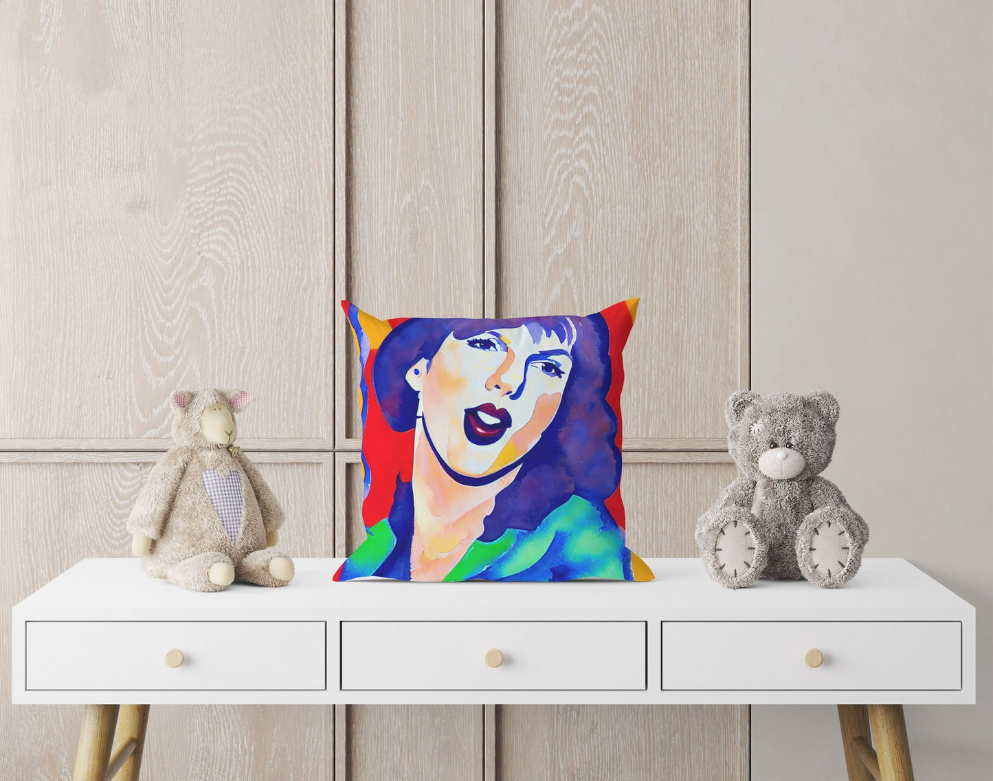 Taylor Swift Throw Pillow Cover, Abstract Pillow, Soft Pillow Cases, Colorful Pillow Case, Fashion, Housewarming Gift, Abstract Decor