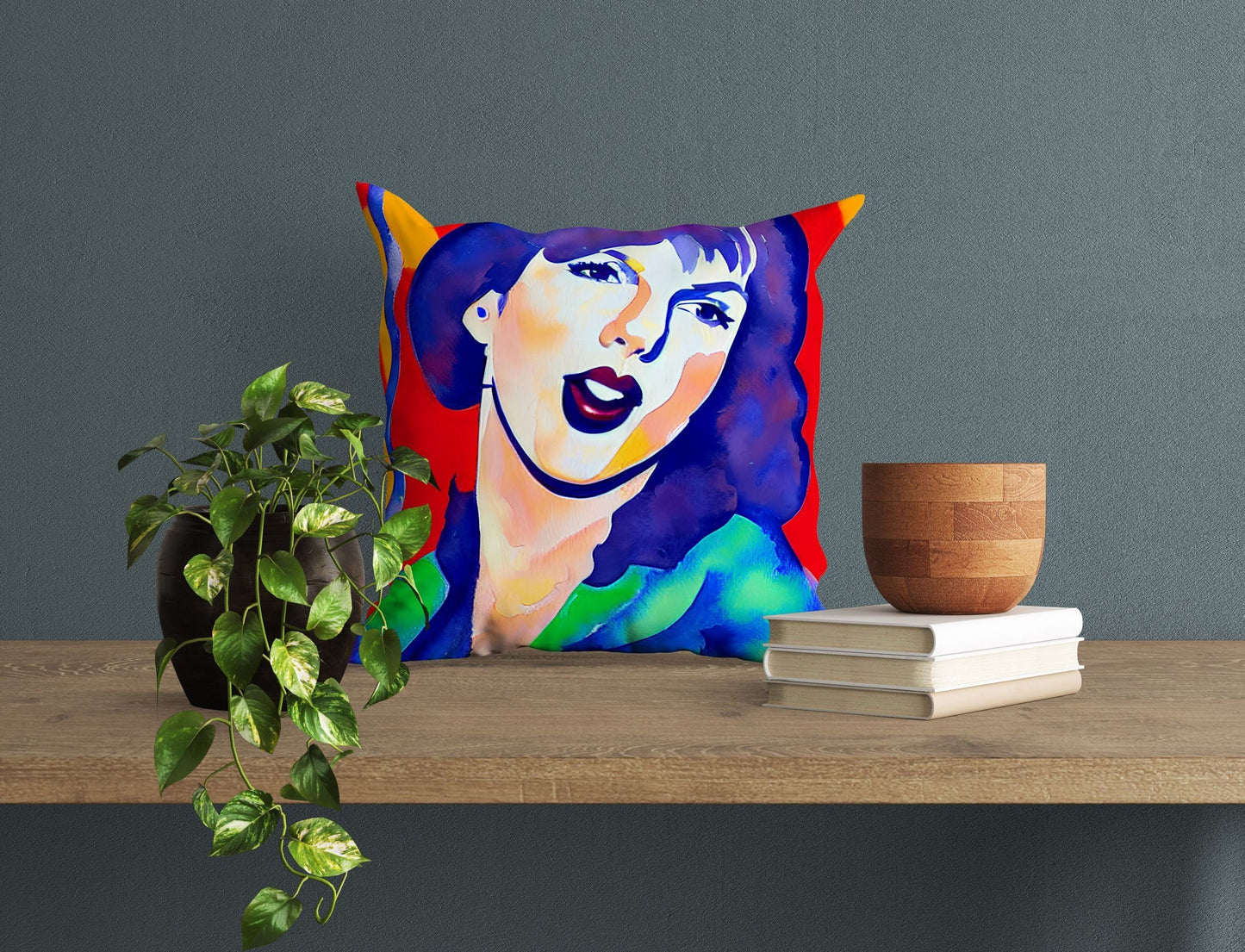 Taylor Swift Throw Pillow Cover, Abstract Pillow, Soft Pillow Cases, Colorful Pillow Case, Fashion, Housewarming Gift, Abstract Decor