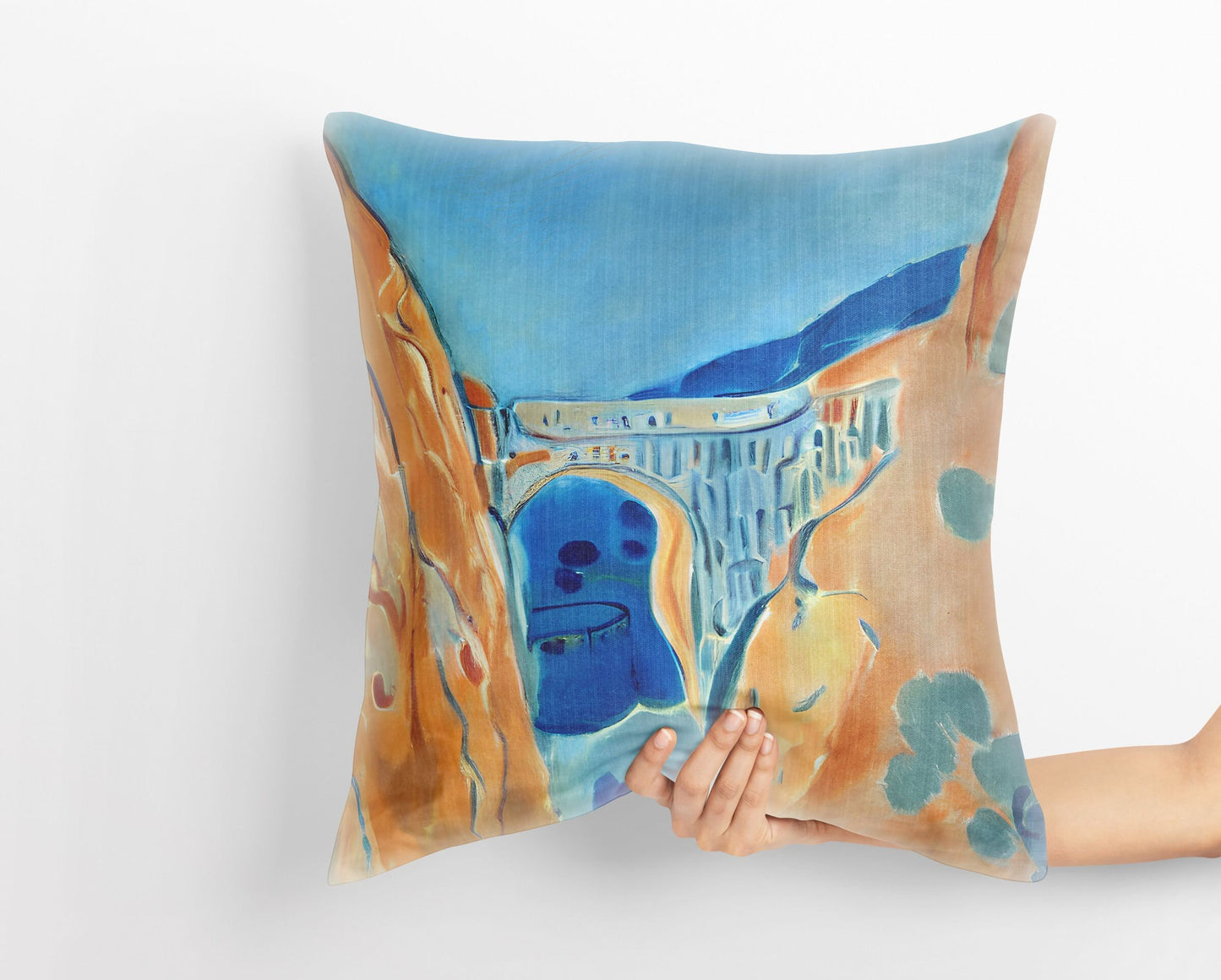 Landscape Art, Decorative Pillow, Abstract Throw Pillow Cover, Contemporary Pillow, Large Pillow, Home Decor Pillow, Indoor Pillow Cases