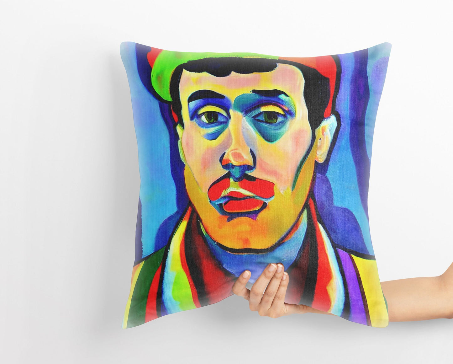 Decorative Pillow, Abstract Throw Pillow Cover, Soft Pillow Cases, Colorful Pillow Case, Impressionist Pillow, Large Pillow Cases