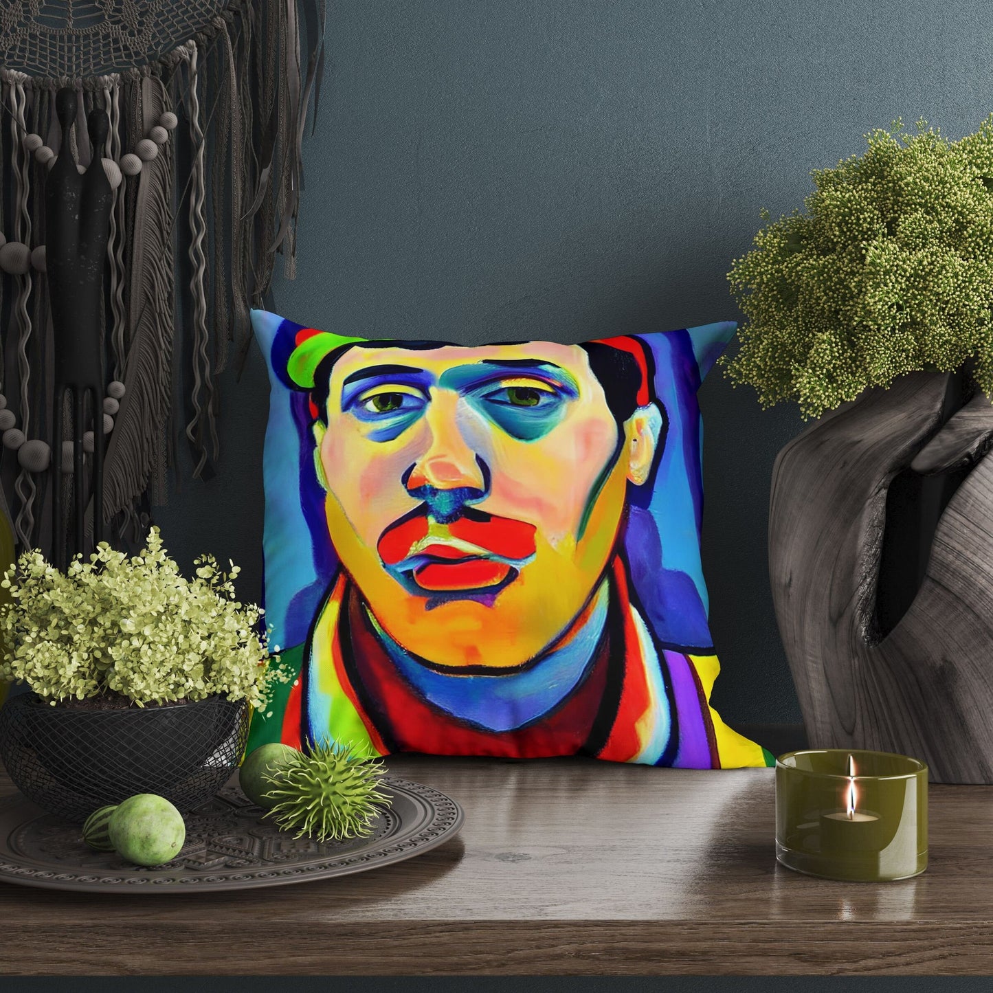 Decorative Pillow, Abstract Throw Pillow Cover, Soft Pillow Cases, Colorful Pillow Case, Impressionist Pillow, Large Pillow Cases