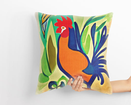 Original Art Rooster, Pillow Case, Abstract Pillow Case, Soft Pillow Cases, Colorful Pillow Case, Fashion, Pillow Cases For Kids