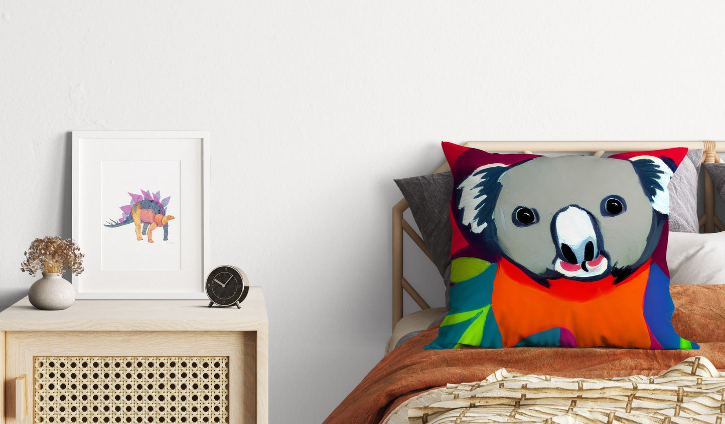Australian Wildlife Australian Wildlife Koala Throw Pillow Cover, Abstract Throw Pillow, Soft Pillow Cases, Colorful Pillow Case, Fashion