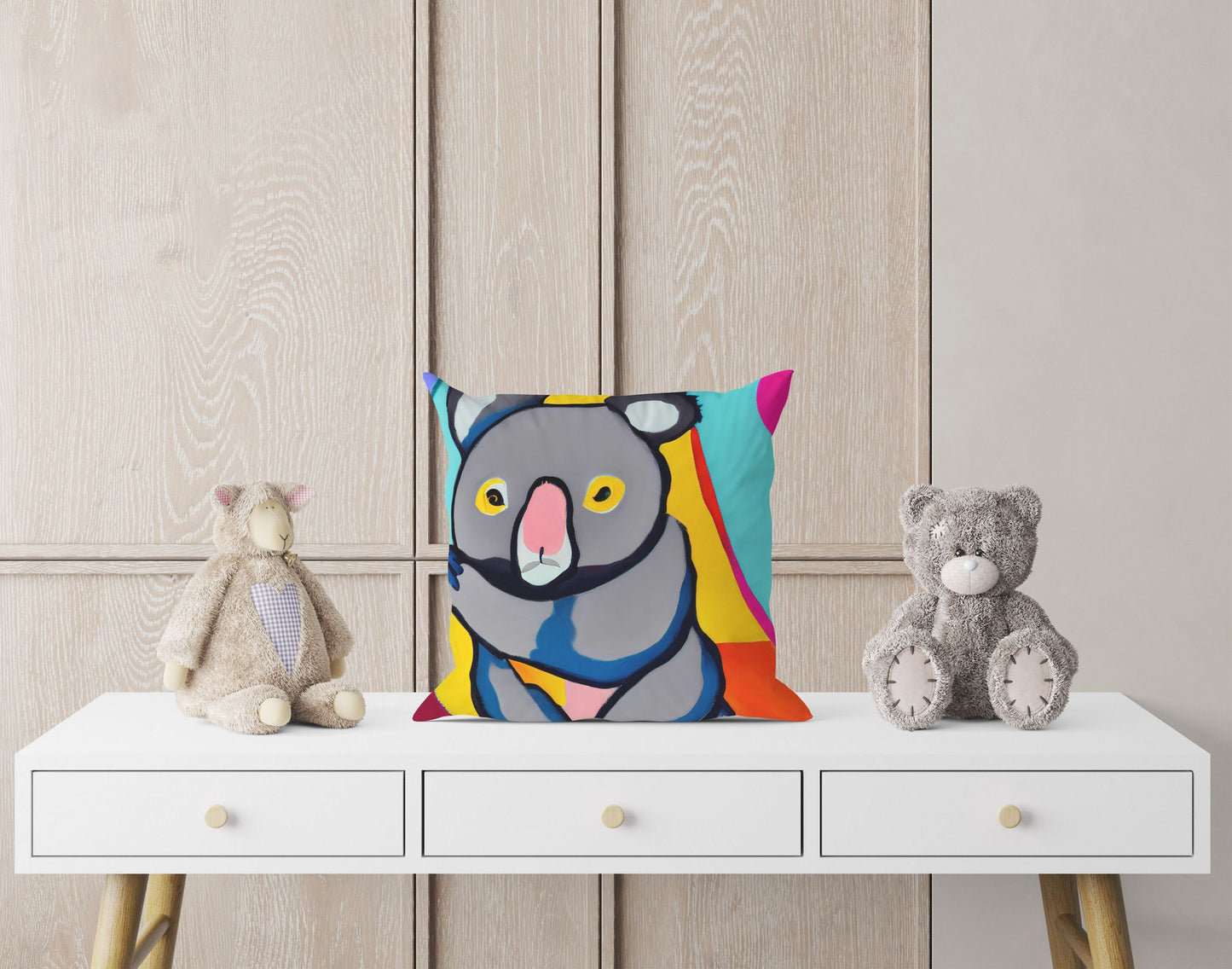 Australian Wildlife Australian Wildlife Koala Decorative Pillow, Abstract Throw Pillow, Soft Pillow Cases, Home Decor Pillow, Holiday Gift