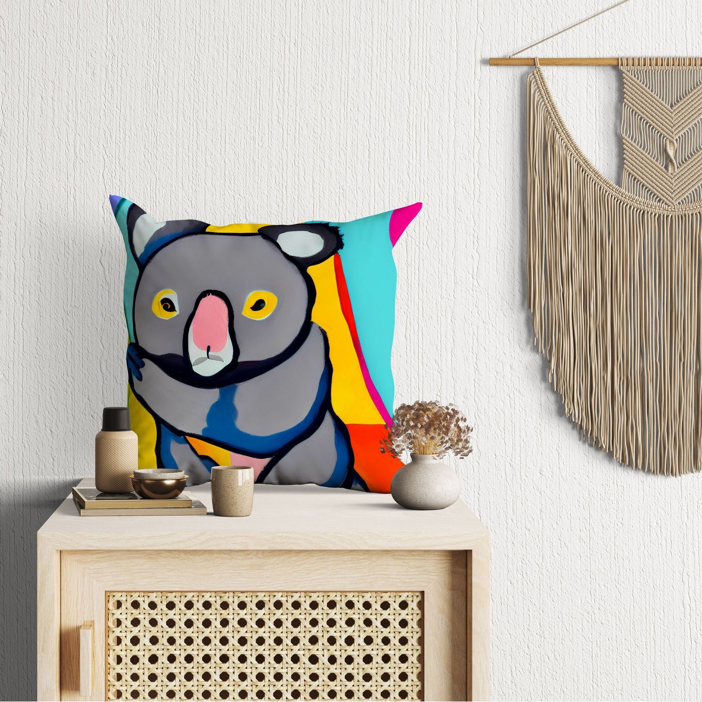 Australian Wildlife Australian Wildlife Koala Decorative Pillow, Abstract Throw Pillow, Soft Pillow Cases, Home Decor Pillow, Holiday Gift