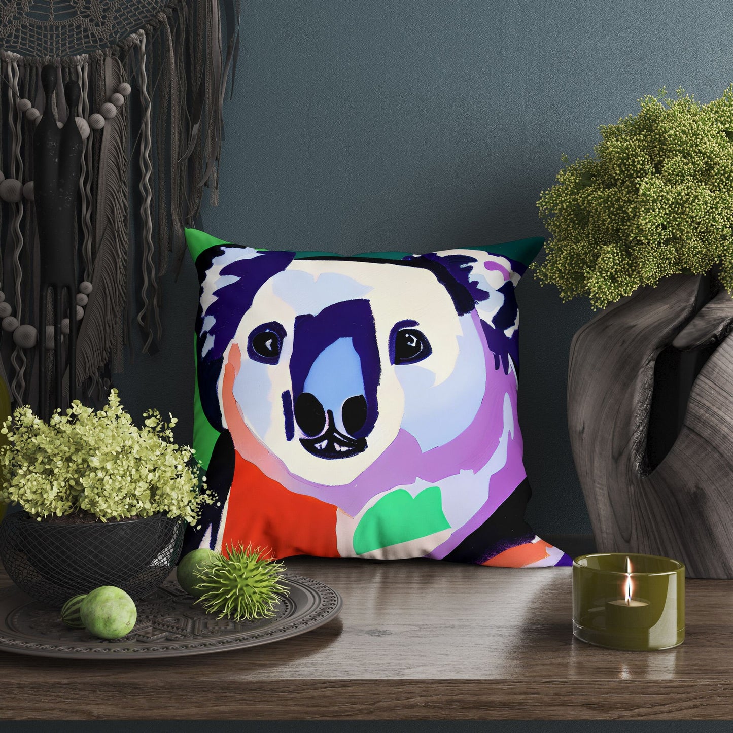 Australian Wildlife Australian Wildlife Koala Tapestry Pillows, Abstract Throw Pillow, Soft Pillow Cases, Nursery Pillows, Holiday Gift