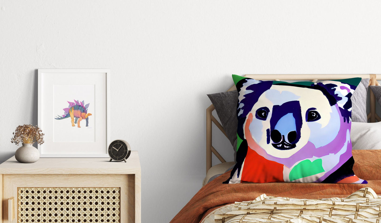 Australian Wildlife Australian Wildlife Koala Tapestry Pillows, Abstract Throw Pillow, Soft Pillow Cases, Nursery Pillows, Holiday Gift