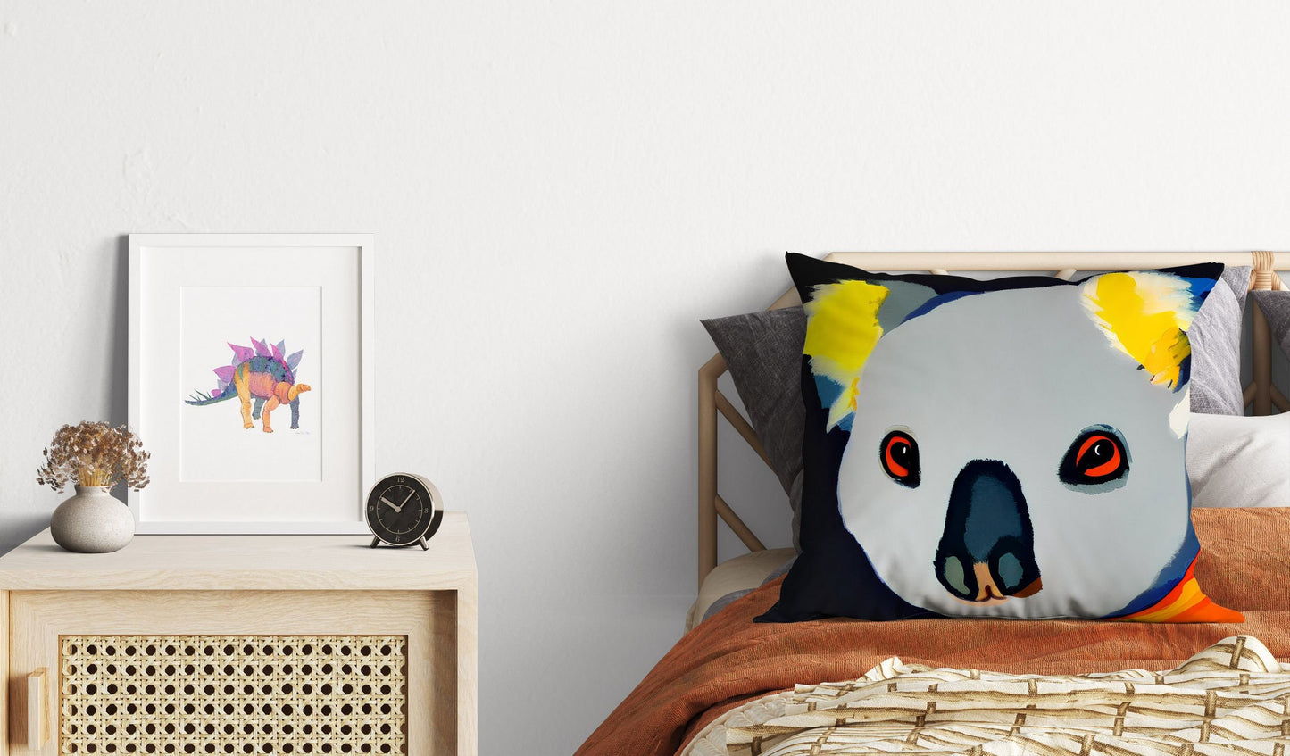 Australian Wildlife Australian Wildlife Koala Decorative Pillow, Abstract Throw Pillow, Art Pillow, Colorful Pillow Case, Modern Pillow