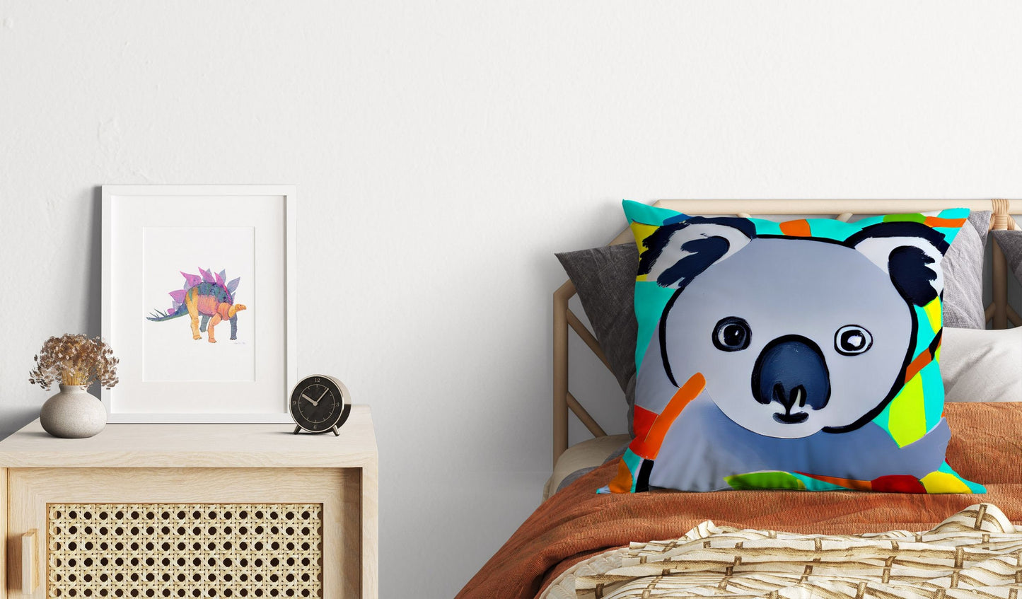 Australian Wildlife Australian Wildlife Koala Decorative Pillow, Abstract Pillow, Designer Pillow, Colorful Pillow Case, Modern Pillow