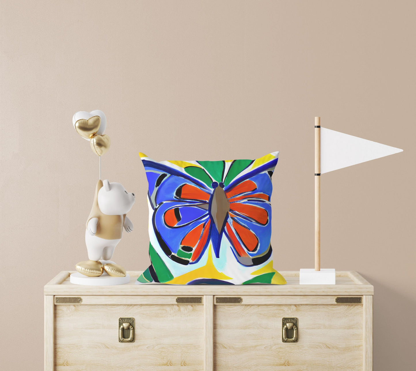 Butterfly Toss Pillow, Abstract Throw Pillow, Soft Pillow Cases, Colorful Pillow Case, Watercolor Pillow Cases, Square Pillow