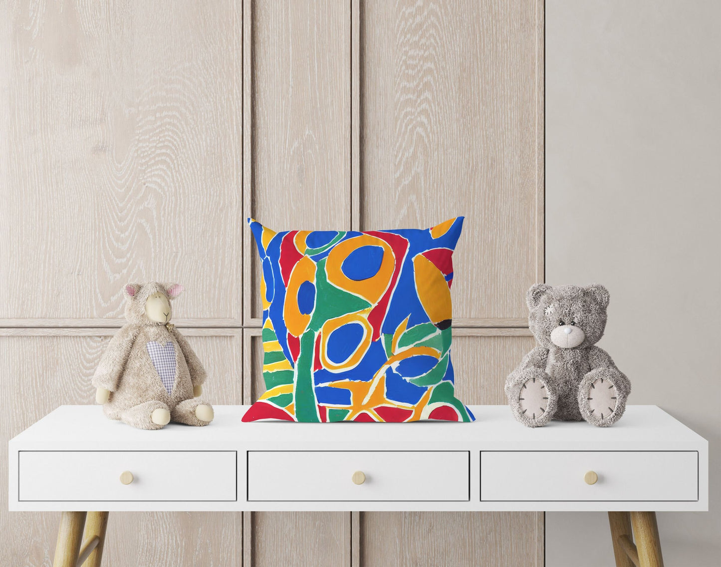 Abstract Flowers Throw Pillow Cover, Abstract Pillow, Artist Pillow, Fashion, Large Pillow Cases, Nursery Pillows, Girl Pillow