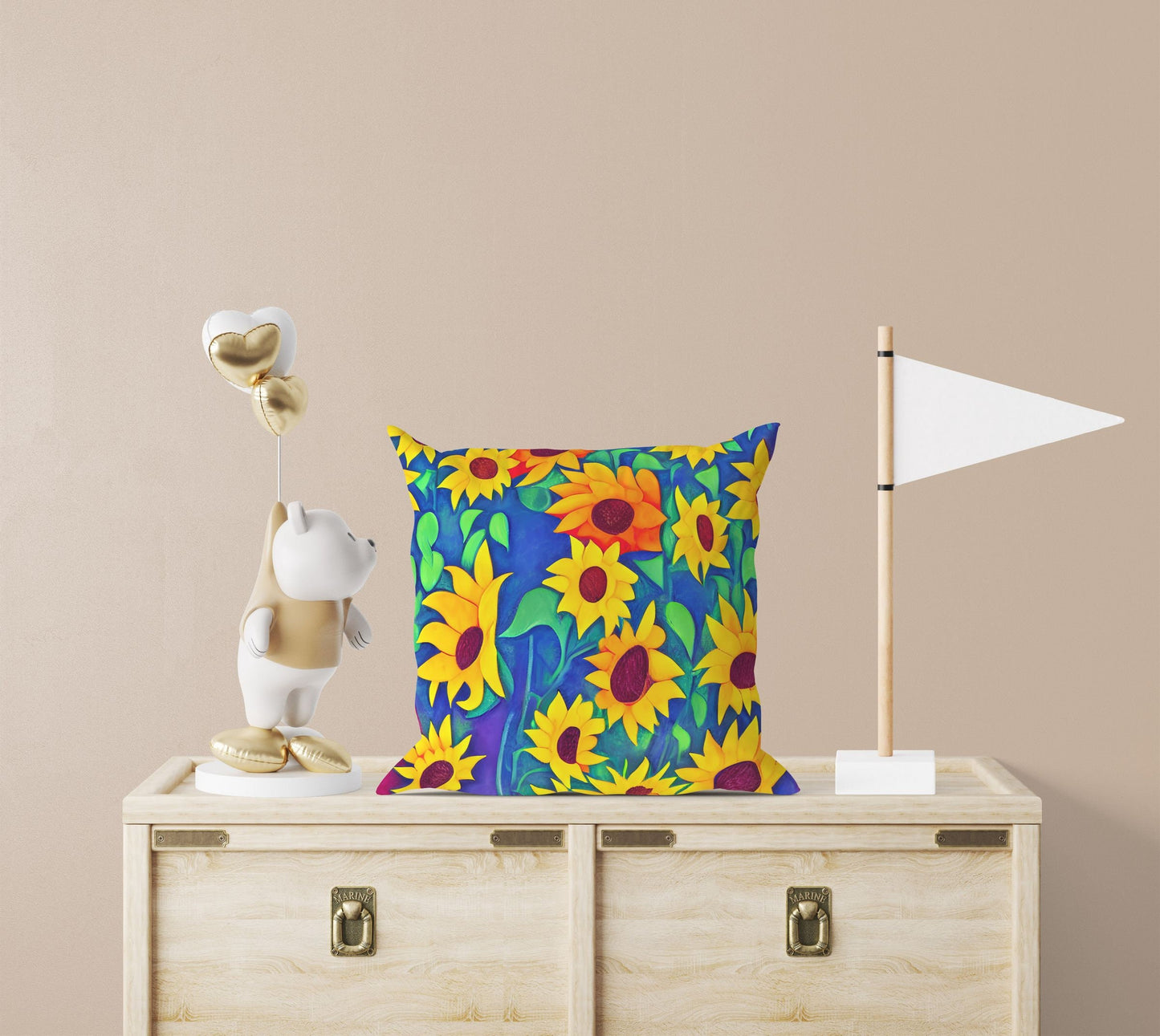 Sunflowers, Decorative Pillow, Floral Pillow, Soft Pillow Cases, Colorful Pillow, Watercolor Pillow Cases, Housewarming Gift, Holiday Gift