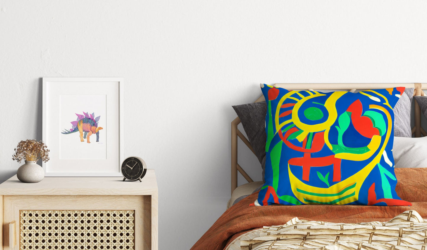 Abstract Throw Pillow, Throw Pillow, Animal Pillow, Art Pillow, Colorful Pillow Case, 24X24 Pillow Case, Christmas Pillow, Sofa Pillows