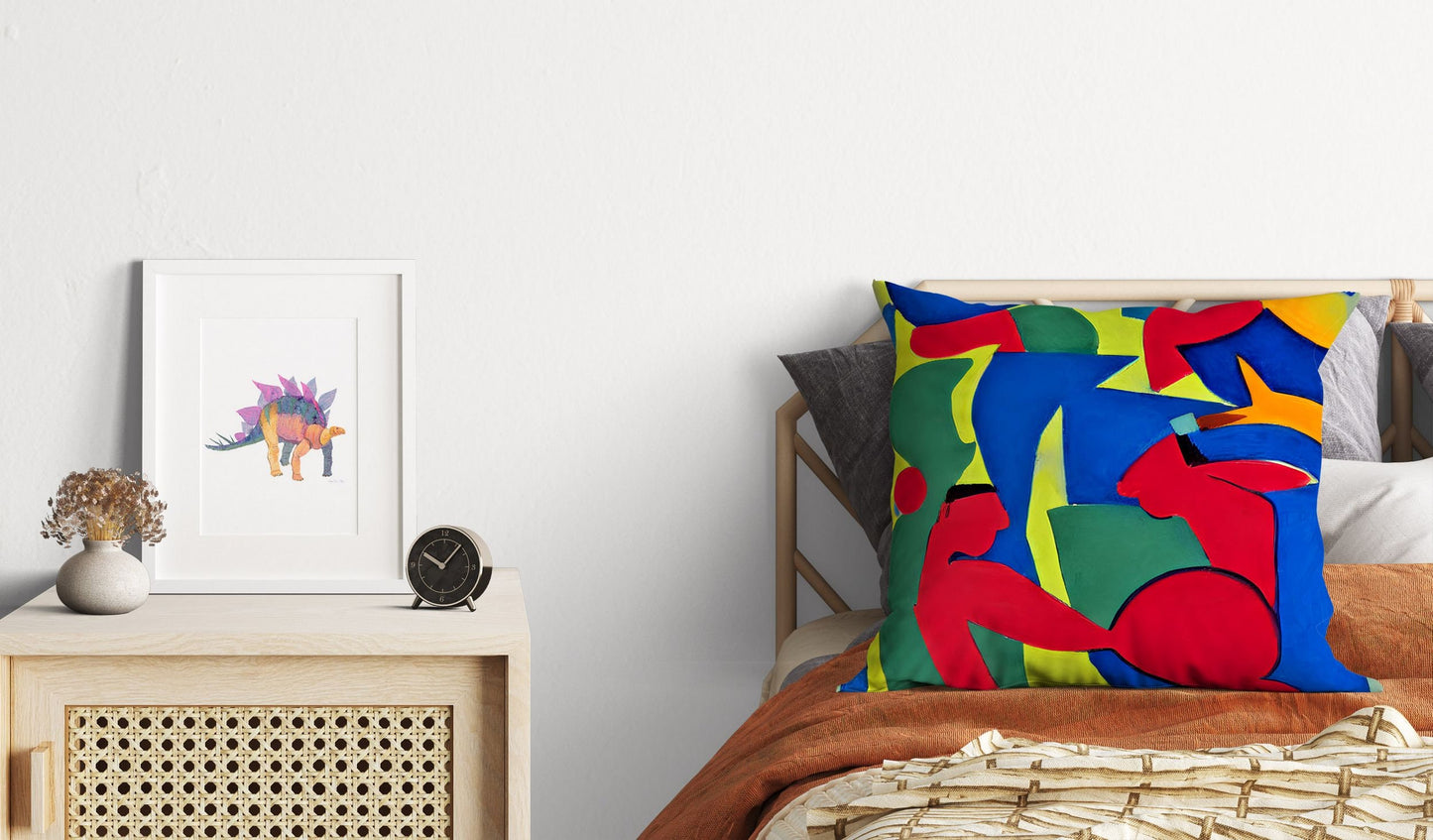 Abstract Throw Pillow, Throw Pillow Cover, Cat Pillow, Designer Pillow, Contemporary Pillow, Square Pillow, Home And Living, Holiday Gift