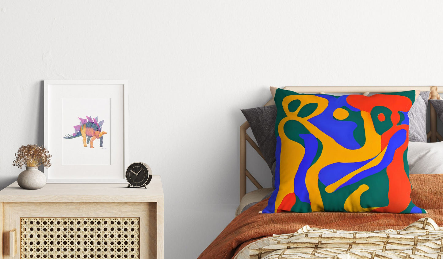 Abstract Throw Pillow, Throw Pillow Cover, Abstract Throw Pillow Cover, Artist Pillow, Colorful Pillow Case, Contemporary Pillow