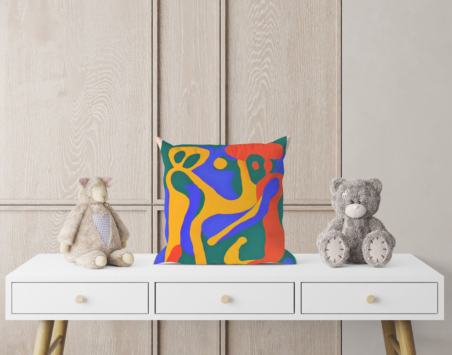 Abstract Throw Pillow, Throw Pillow Cover, Abstract Throw Pillow Cover, Artist Pillow, Colorful Pillow Case, Contemporary Pillow