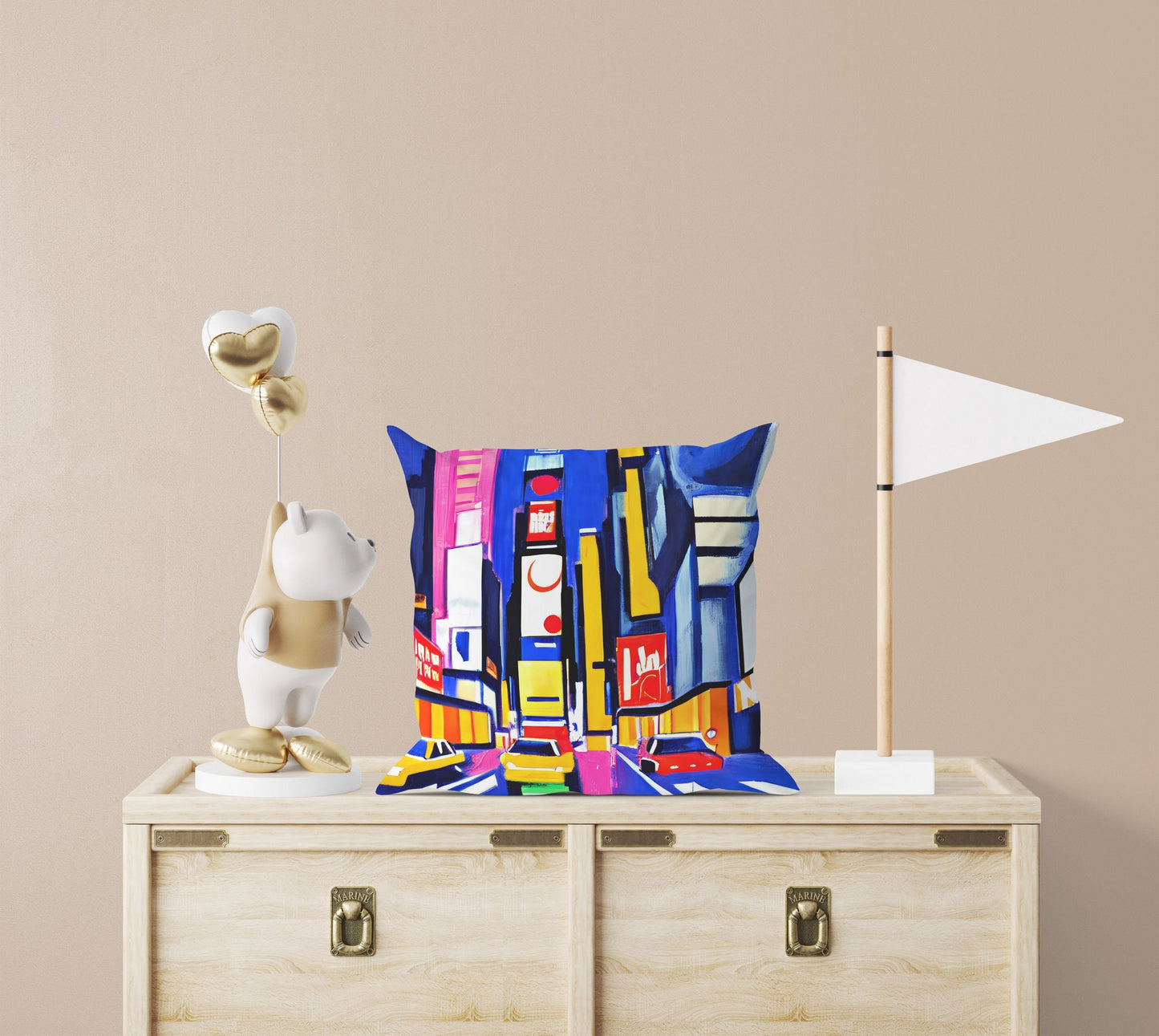 New York Times Square At Night, Throw Pillow Cover, Cat Pillow, Soft Pillow Cases, Colorful Pillow Case, Home And Living, Sofa Pillows