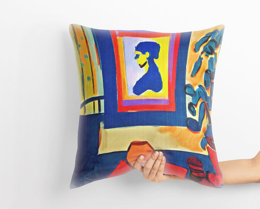 Livingroom Interior View, Throw Pillow, Abstract Throw Pillow Cover, Art Pillow, Colorful Pillow Case, Christmas Pillow, Abstract Decor