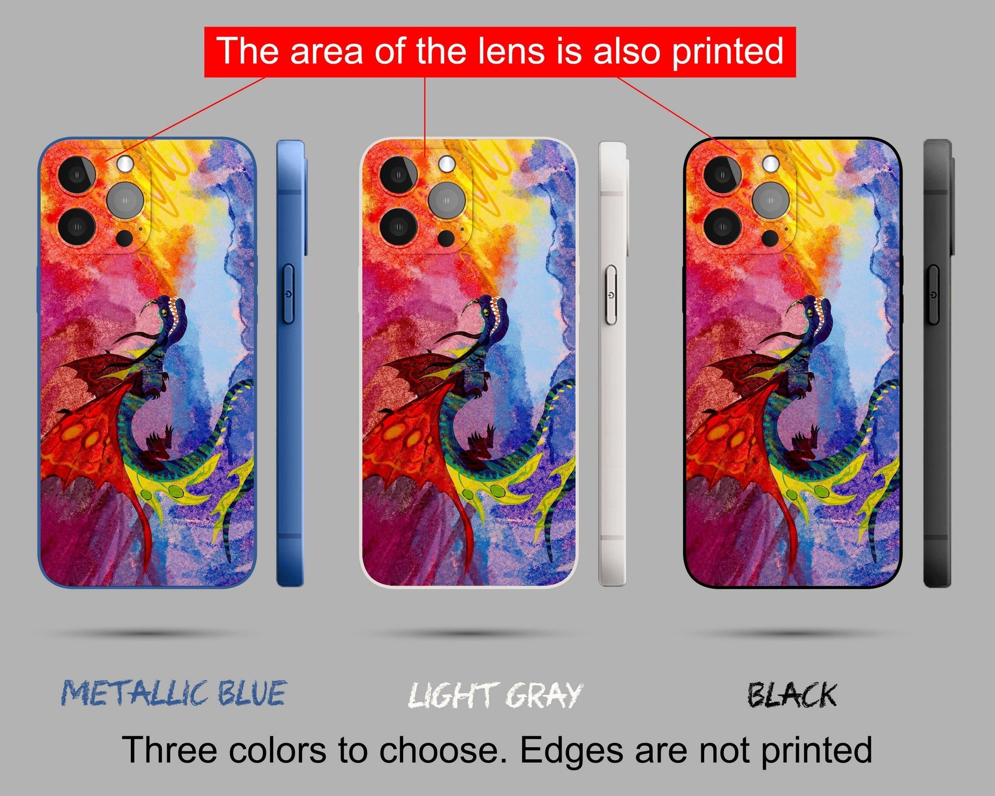 Dragon Iphone 14 Case Iphone Cover, 11 Pro Case, Iphone Cases, Iphone 8 Plus Case Art, Designer Iphone Case, Birthday Gift, Silicone Case