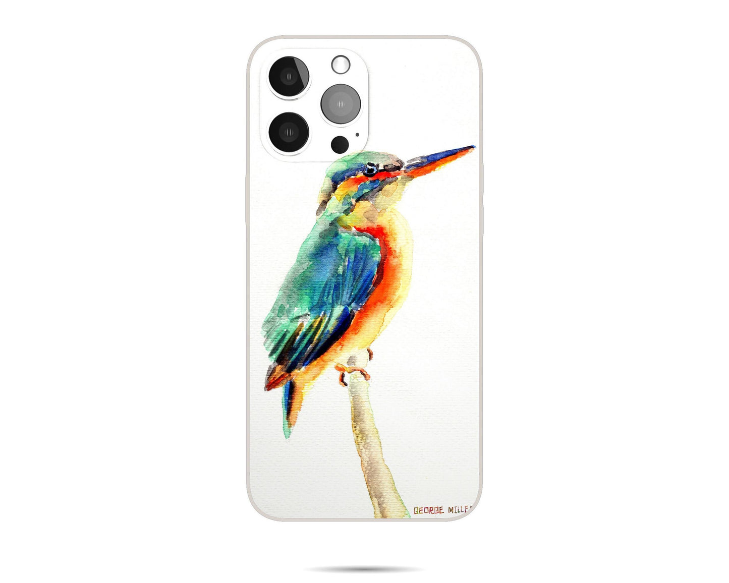 Kingfisher Bird Iphone 14 Case Iphone Cover, Iphone 13, Iphone Xmax, Iphone 8 Plus Case, Aesthetic Phone Case, Gift For Her, Silicone Case