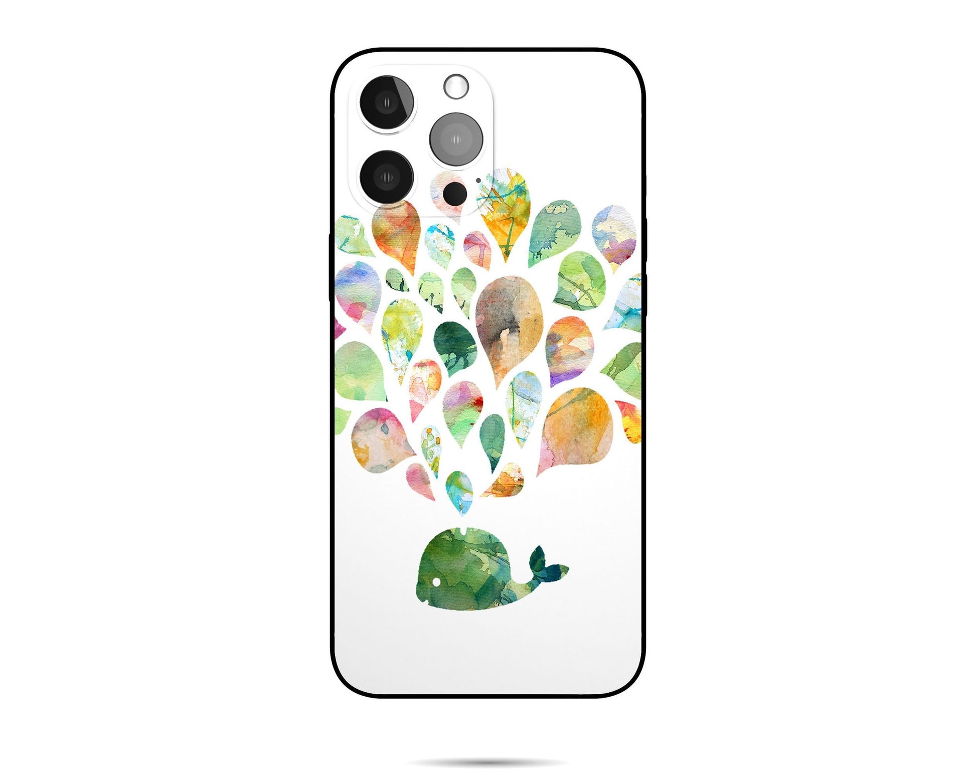 Water-Spraying Whale Abstract Iphone 14 Pro Max Case, Iphone 14 Pro Case, Iphone Xr, Aesthetic Iphone, Iphone Case Protective, Silicone Case