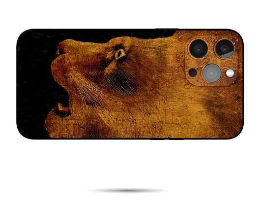 Iphone 14 Case Of Henri Rousseau Famous Painting Lion, Iphone 13 Mini Case, Iphone X Case, Designer Iphone 8 Plus Case, Gift For Her