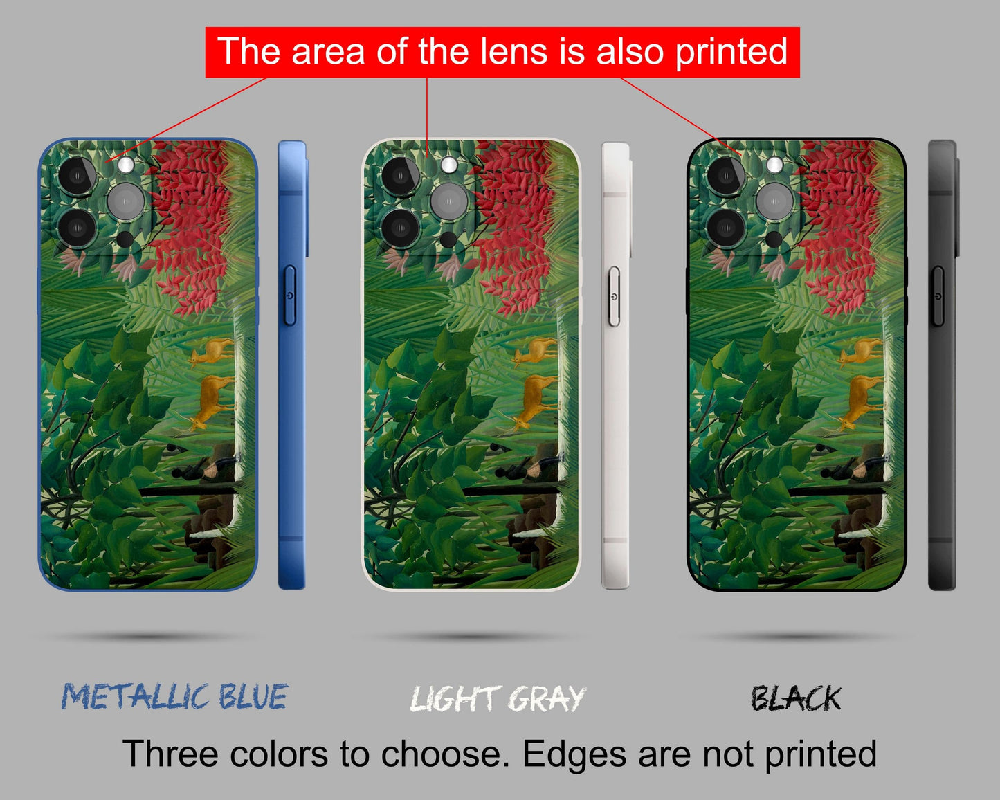 Iphone 14 Case Of Henri Rousseau Famous Painting, Iphone Cover, Iphone 11 Pro Max, Iphone Se 2020, Iphone Case Protective, Iphone Case Matte