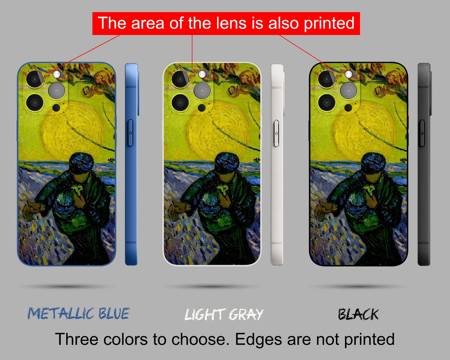 Iphone 14 Case Of Vincent Van Gogh Famous Painting The Sower, Iphone 8 Plus, Iphone Se 2020, Designer Iphone Case, Iphone Case Protectivee
