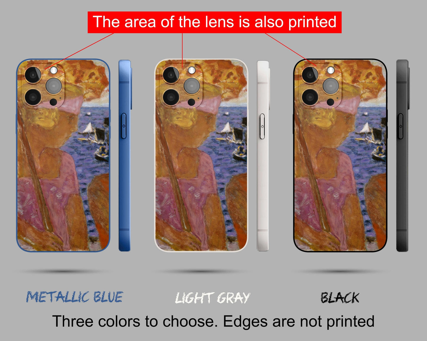 Iphone 14 Case Of Pierre Bonnard Famous Painting, Iphone Cover, Iphone 14 Plus Case, Iphone 7 Case, Aesthetic Phone Case, Gift For Her