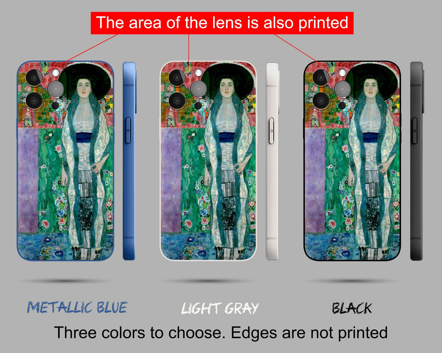 Gustav Klimt Art iPhone 14 Pro Case, Iphone Xs Case, Iphone 8 Plus Case Art, Aesthetic Iphone, Birthday Gift, Iphone Case Silicone