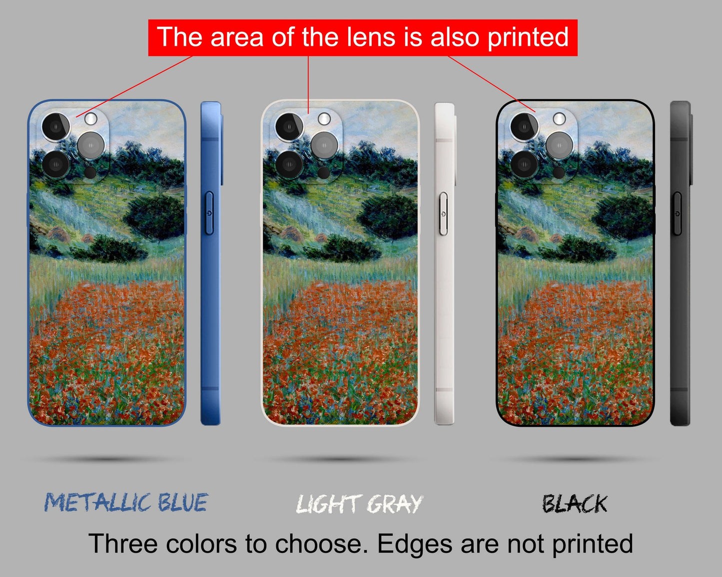 Claude Monet Famous Art Iphone 14 Case, Iphone 12, Iphone 7 Case, Iphone 8 Plus Case Art, Aesthetic Phone Case, Iphone Case Protective Matte