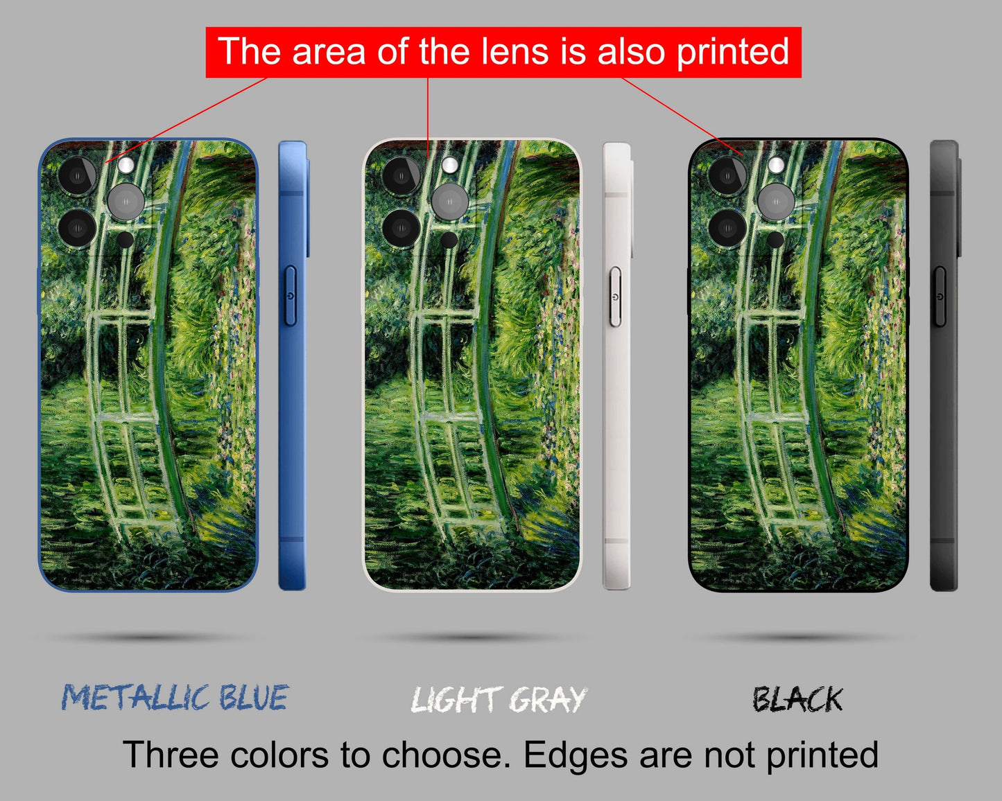 Claude Monet Japanese Bridge Iphone 14 Case, Iphone 12 Case, Iphone Se 2020, Iphone 8 Plus Case Art, Birthday Gift, Iphone Case Silicone